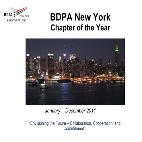 BDPA New York Chapter Annual Report (2011)