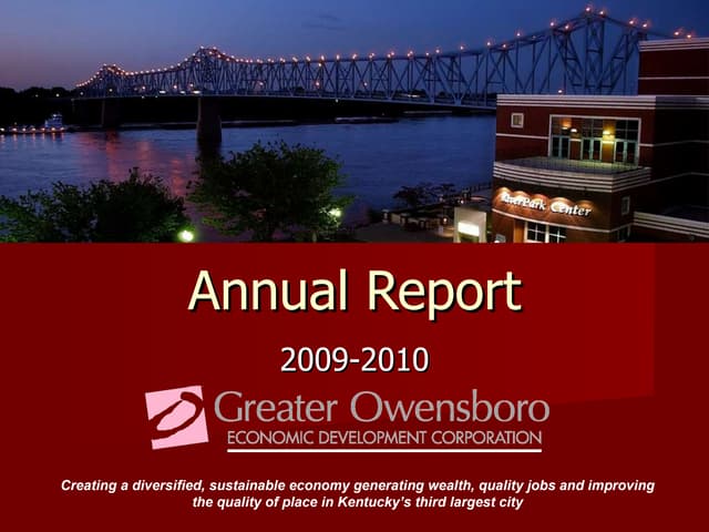Annual Report 2009 2010 Ppt Annual Report 2009 2010 Ppt