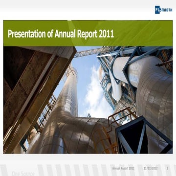 FLSmidth Annual Report 2011 Presentation