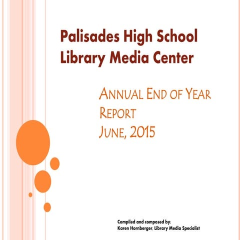 Palisades High School Library Annual Report 2014-2015