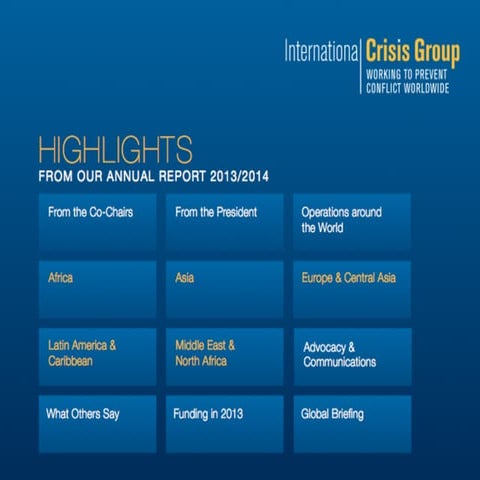International Crisis Group Annual Report 2014 