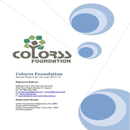 Annual report colorss foundation 2011-12