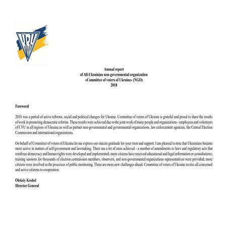 Annual report cvu 2018