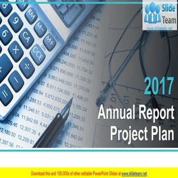 Annual Report Project Plan PowerPoint Presentation Slides