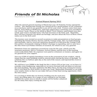 Annual Report spring 2015