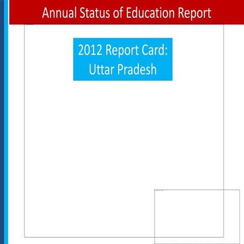 Annual status of education report