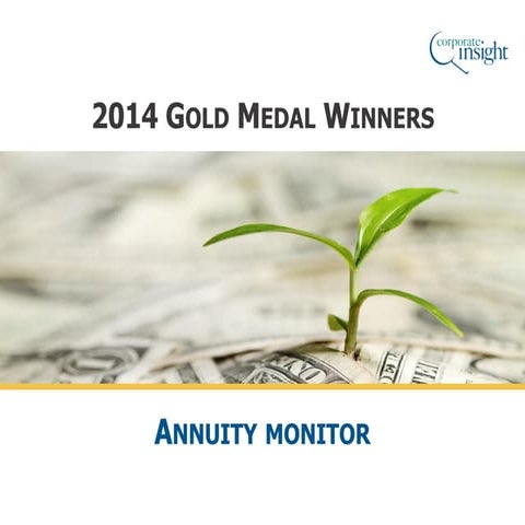2014 Gold Monitor Award Winners: Annuities 