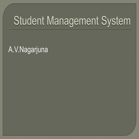 Student management system