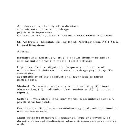 An observational study of medicationadministration errors in.docx