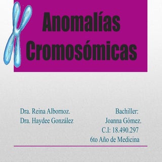 Anomalías cromosómicas