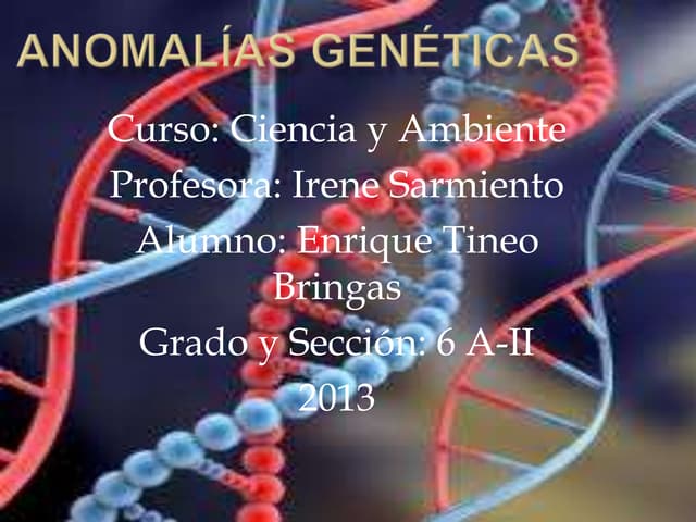 Anomalías genéticas