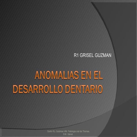 Anomalias Dentales
