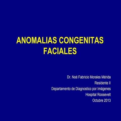 Anomalias congenitas faciales