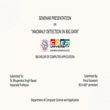 Comprehensive Seminar on Anomaly Detection Techniques in Big Data ...
