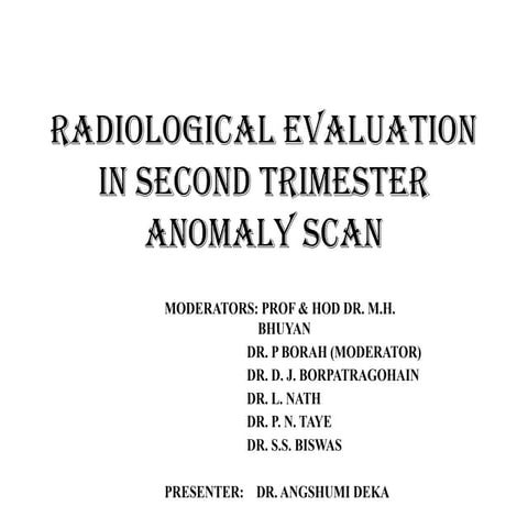ANOMALY SCAN  checklists and abnormalities
