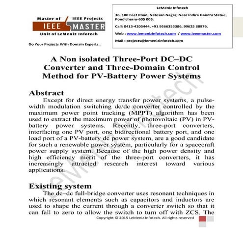 A nonisolated three port dc–dc converter and three-domain control method for ...