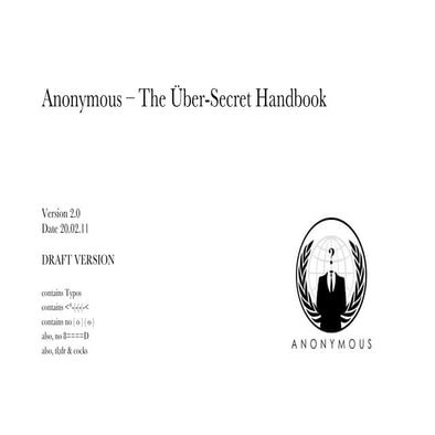 Anonymous security handbook | PDF