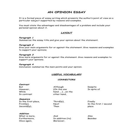 Opinion Essay 