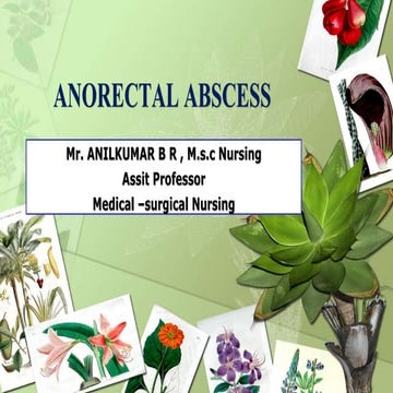 Anorectal abscess 