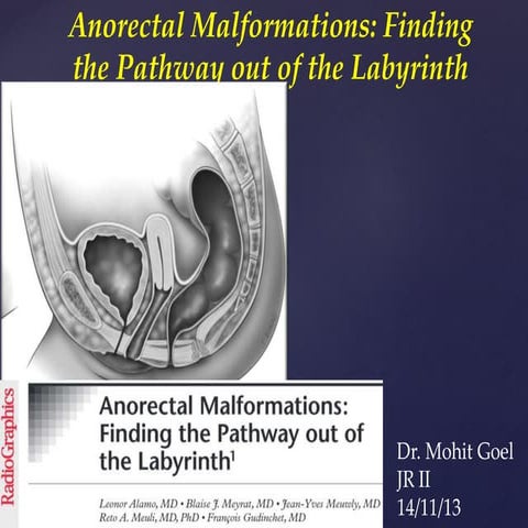 Anorectal malformations