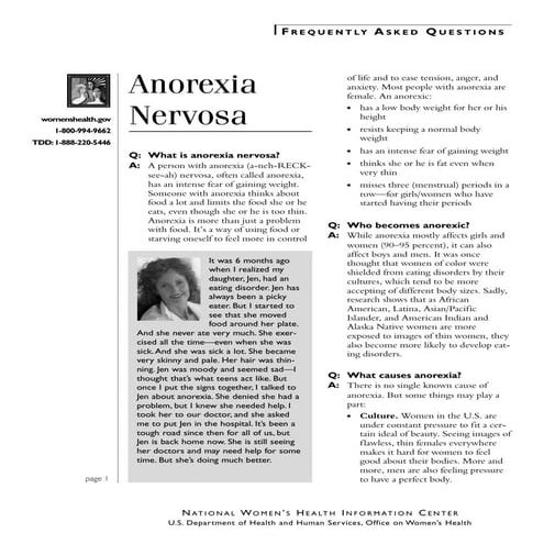 Anorexia tips | PDF