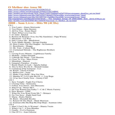 Anos 90 dance party hits