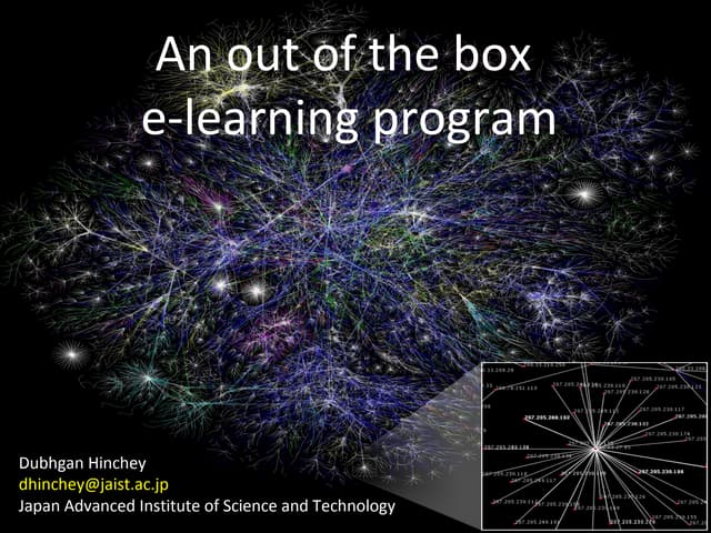 An out of the box E-learning Program