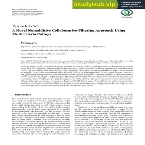 Typicality based collaborative filtering recommendation | PPTX