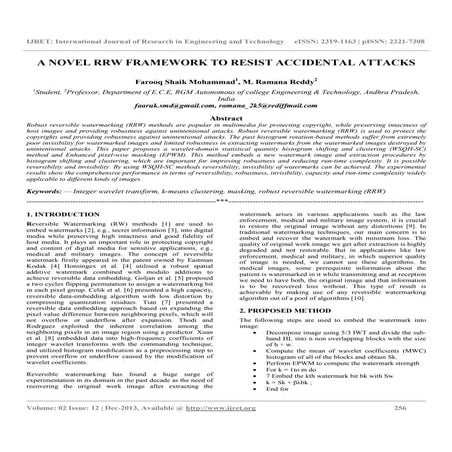 A novel rrw framework to resist accidental attacks