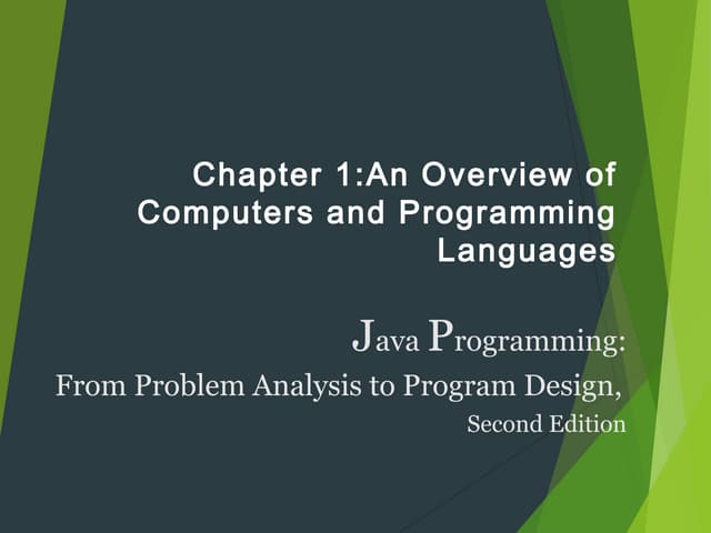 An overview of computers and programming languages | PPT