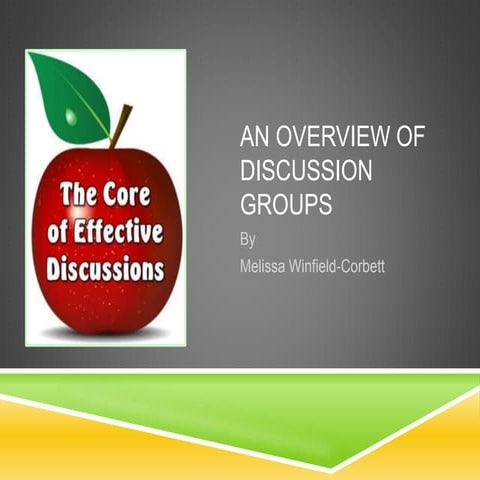 An overview of discussion groups