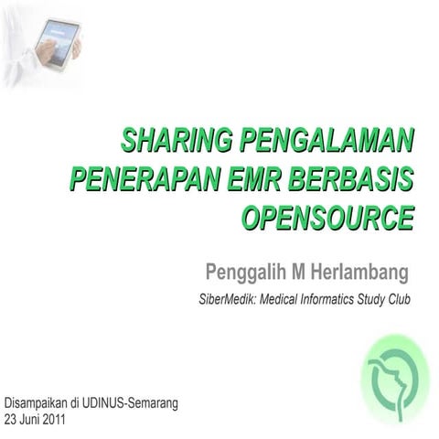 Sharing Implementasi EMR berbasis Open Source