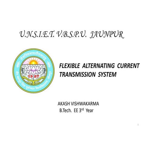 An overview of FACTS devices