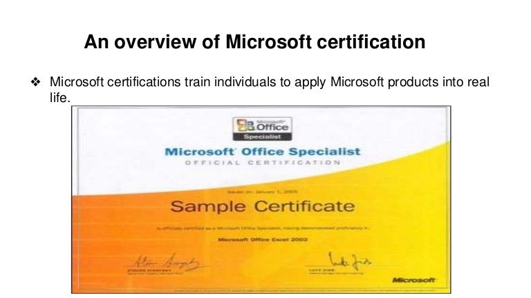 Microsoft Office Master Certification Program – WMQBF