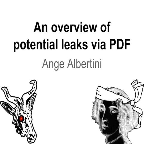 An overview of potential leaks via PDF