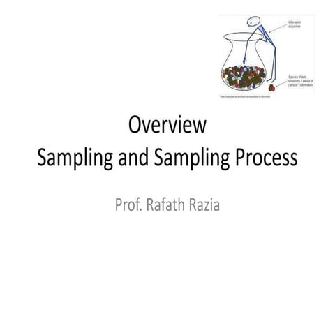 An overview of sampling