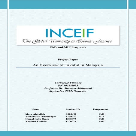 An overview of takaful in malaysia.121412.final