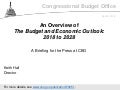 An Overview of the Budget and Economic Outlook: 2018 to 2028