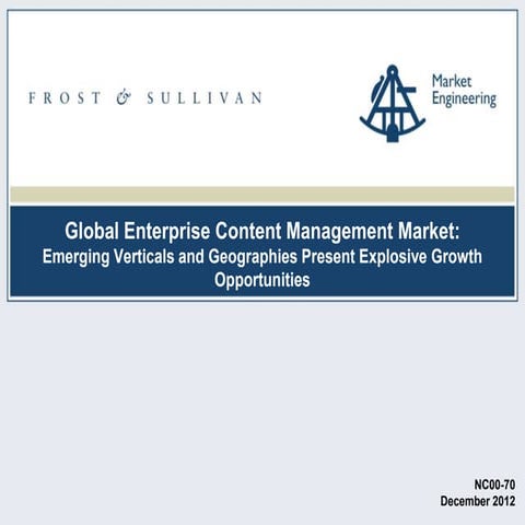 An overview of the Global Enterprise Content Management market