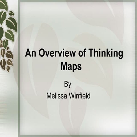 Thinking maps | PPTX