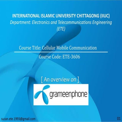 An overview on Grameenphone
