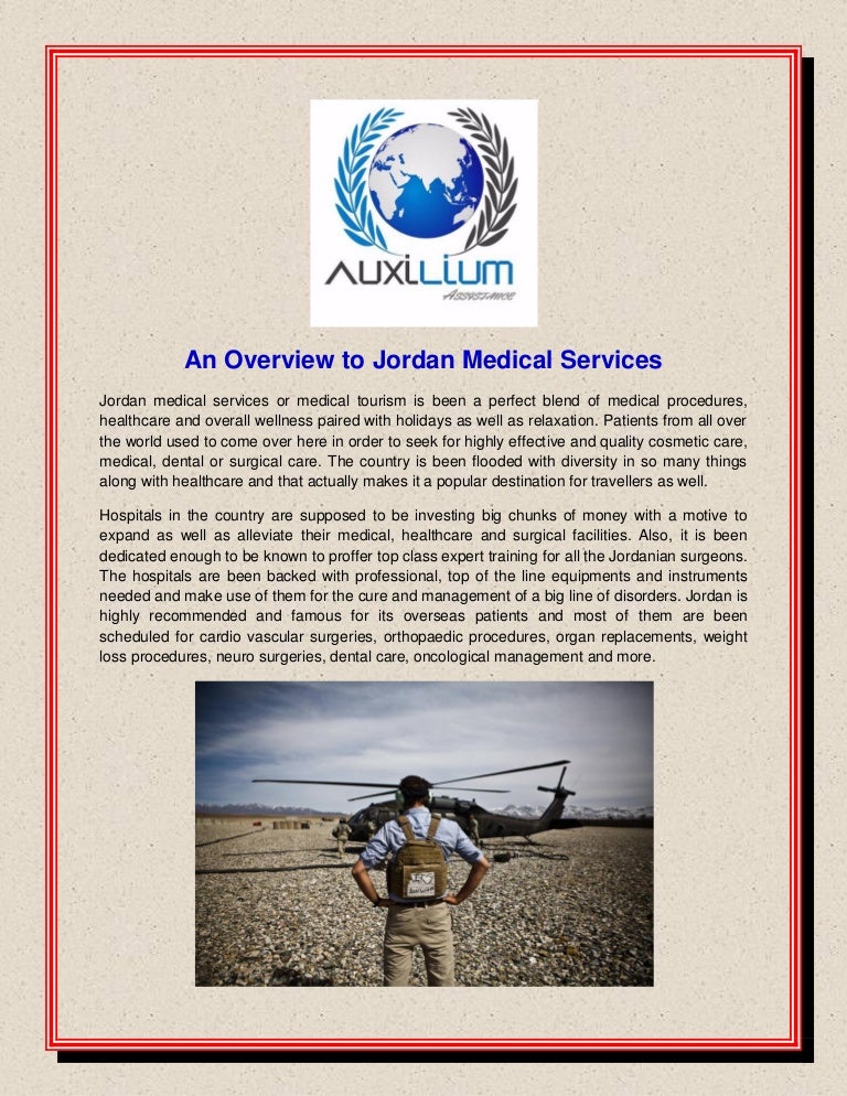 An overview to jordan medical services