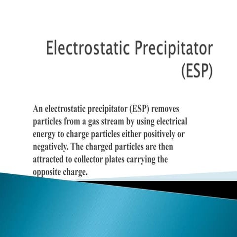 Electostatic Precipator-Air and Noise Pollution Control