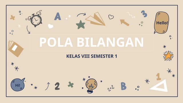 AN_PPT_POLA BILANGAN KELAS VIII SMT 1_ANISSAFITRI_1905046023.pptx