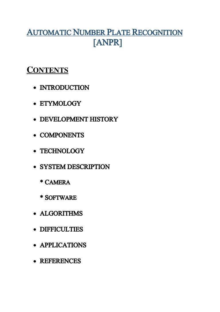 ❤️️Anpr Dissertation✏️ — Why do we have to write essays❤️️