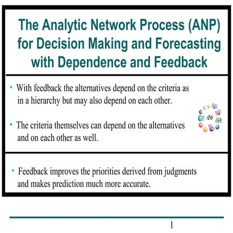 Analytic Network Process | PPTX