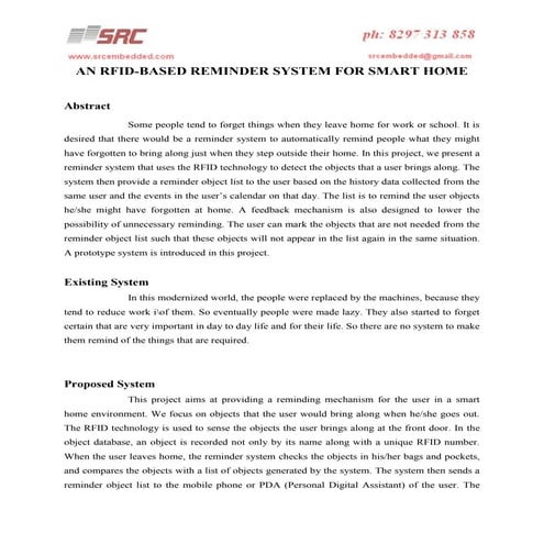 Rfid security access control system | PPTX