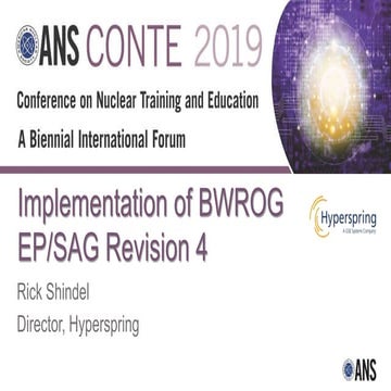 Hyperspring Implementation of BWROG EP/SAG CONTE 2019
