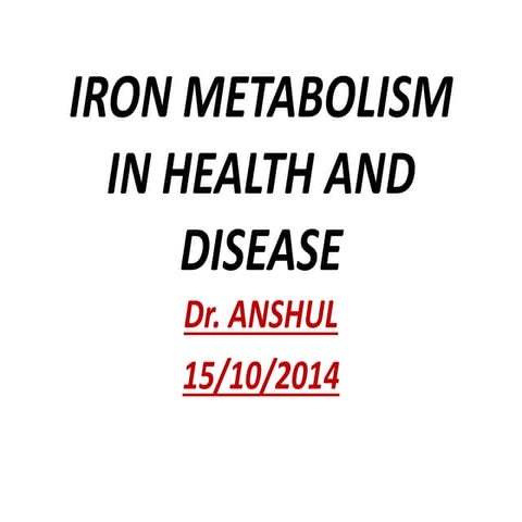 iron metabolism