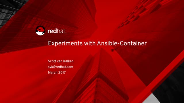 Ansible container